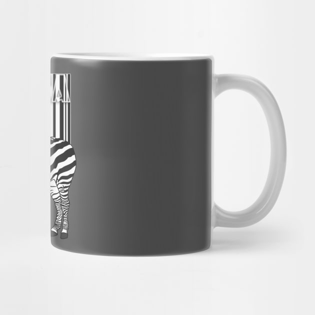 Zebra Barcode T-shirt by Just Kidding by Nadine May